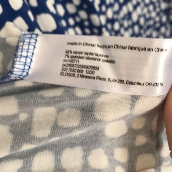 Nwt Eloquii Elements plus size back detail maxi dress blue - Picture 11 of 11